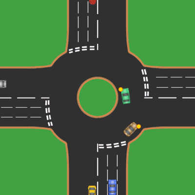 6-lane roadways
